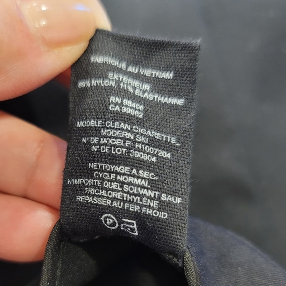 Theory Stretch Nylon Clean Cigarette Pant - Sz 4 - Picture 7 of 10